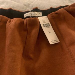 Anthropologie Avec Les Filles Suede Burnt Orange Pants